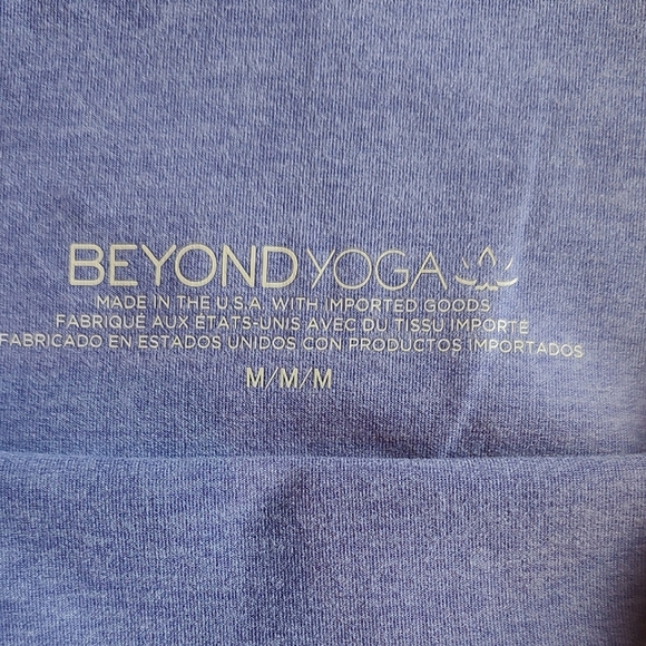 Beyond Yoga Indigo Leggings (M) and Crop Top (S) Set - Picture 8 of 12